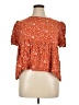 Shein Curve Orange Short Sleeve Blouse Size 16 Plus (2) - photo 1