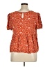 Shein Curve Orange Short Sleeve Blouse Size 16 Plus (2) - photo 2