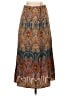 Scoop Paisley Orange Casual Skirt Size XS - photo 2