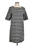 Gap Stripes Gray Casual Dress Size L (tall) - photo 1