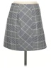 H&M Plaid Gray Casual Skirt Size 4 - photo 2