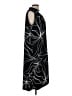 Chico's 100% Polyester Graphic Black Cocktail Dress Size Lg (2.5) - photo 4