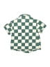 Grayson Mini 100% Cotton Checkered-gingham Green Blue Short Sleeve Button-Down Shirt Size 5T - photo 2