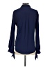 Express 100% Polyester Blue Long Sleeve Blouse Size S - photo 2