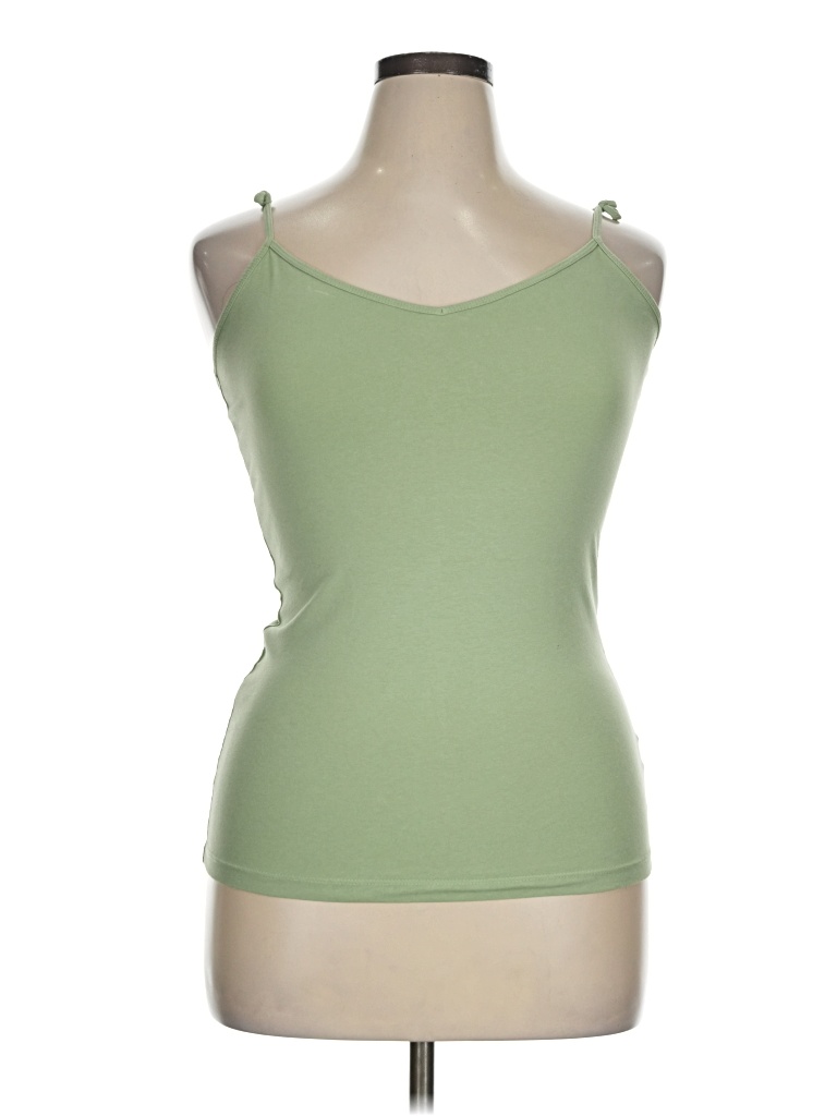 Pre-owned Forever 21 Tank Top Green Strapless Neckline Tops