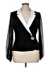 Alex Evenings Black Long Sleeve Blouse Size XL - photo 1
