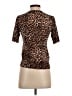 INC International Concepts Animal Print Brown Short Sleeve Top Size S - photo 2