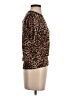 INC International Concepts Animal Print Brown Short Sleeve Top Size S - photo 4