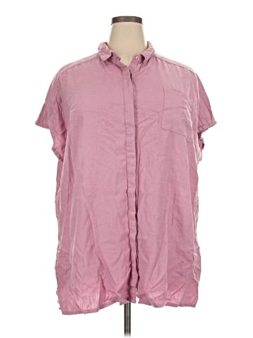 Ellos Short Sleeve Button-Down Shirt (view 1)