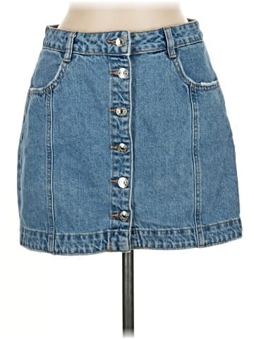 Pull&Bear Denim Skirt (view 1)
