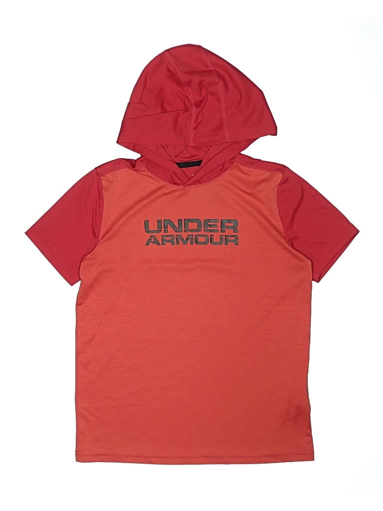Pre-owned Under Armour Kids' Sleeveless T-shirt In Red