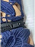 Self-Portrait 100% Polyester Blue Cocktail Dress Size 6 - photo 5