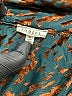 Jodifl 100% Polyester Animal Print Teal Long Sleeve Blouse Size M - photo 7