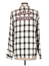 Harley Davidson 100% Viscose Plaid Ivory Long Sleeve Button-Down Shirt Size L - photo 2