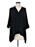 Zara TRF Black 3/4 Sleeve Button-Down Shirt Size S - photo 1