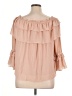 And 100% Polyester Pink 3/4 Sleeve Blouse Size 16 - photo 2