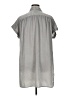 Roaman's 100% Polyester Metallic Gray Short Sleeve Blouse Size 14W - photo 2