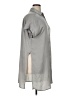 Roaman's 100% Polyester Metallic Gray Short Sleeve Blouse Size 14W - photo 4