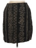 Abria 100% Rayon Paisley Black Formal Skirt Size 8 (petite) - photo 1