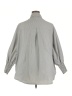 Unbranded Solid Gray 3/4 Sleeve Button-Down Shirt Size 4X - photo 2