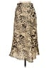 Babaton 100% Polyester Animal Print Gold Casual Skirt Size 4 - photo 1