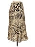 Babaton 100% Polyester Animal Print Gold Casual Skirt Size 4 - photo 2