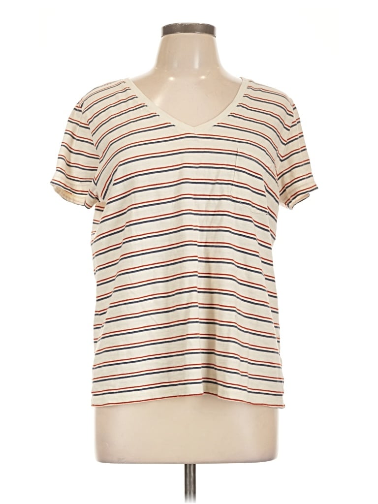 Pre-owned Universal Thread Short Sleeve T-shirt In Ivory
