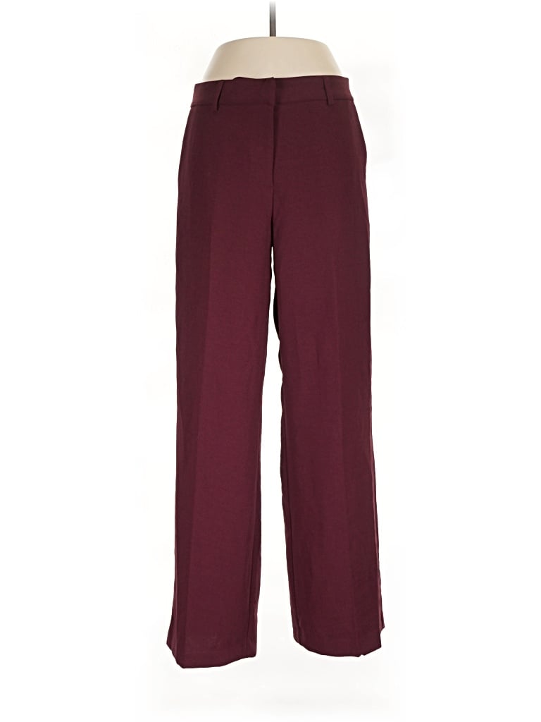 Pre-owned Maison D' Amelie Dress Pants In Burgundy