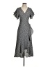 Max Studio Polka Dots Gray Cocktail Dress Size XS - photo 1