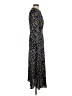 FRNCH 100% Polyester Polka Dots Blue Black Casual Dress Size S - photo 4