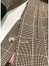 Enor Plaid Gray Tan Blazer One size - photo 9