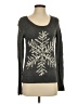 Ann Taylor LOFT Graphic Gray Pullover Sweater Size S - photo 1