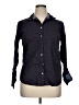Talbots Polka Dots Blue Long Sleeve Button-Down Shirt Size 14 - photo 1
