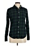 Assorted Brands 100% Cotton Plaid Green Long Sleeve Button-Down Shirt Size M - photo 1