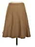 Theory Solid Tan Wool Skirt Size S - photo 2