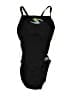 Speedo Graphic Black One Piece Swimsuit Size Med (34) - photo 1