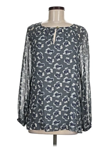 Tory Burch Long Sleeve Silk Top (view 1)