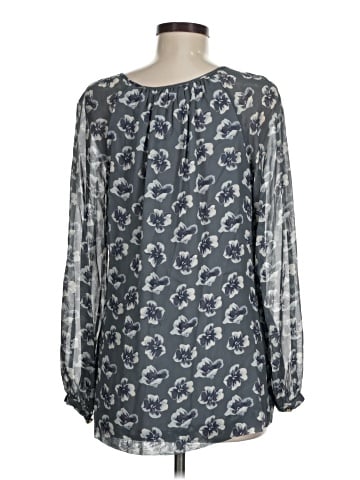 Tory Burch Long Sleeve Silk Top (view 2)