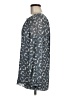 Tory Burch 100% Silk Gray Long Sleeve Silk Top Size 8 - photo 5