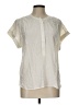 J.Crew Ivory Short Sleeve Blouse Size L - photo 1