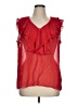 Simonton Says 100% Polyester Red Sleeveless Blouse Size XL - photo 1
