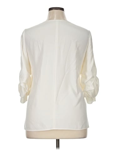 Lafayette 148 New York 3/4 Sleeve Silk Top (view 2)
