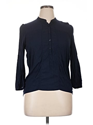 Aeropostale 3/4 Sleeve Button-Down Shirt (view 1)