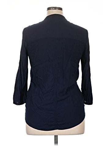 Aeropostale 3/4 Sleeve Button-Down Shirt (view 2)