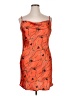 Guess Print Orange Cocktail Dress Size XL - photo 1