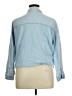 Pull&Bear Blue 3/4 Sleeve Button-Down Shirt Size XL - photo 2