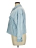 Pull&Bear Blue 3/4 Sleeve Button-Down Shirt Size XL - photo 5