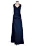 Alfred Angelo 100% Polyester Solid Blue Cocktail Dress Size XXS (estimated) - photo 1
