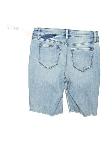 Aqua Denim Shorts (view 2)