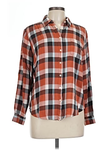 Ann Taylor LOFT Outlet Long Sleeve Button-Down Shirt (view 1)